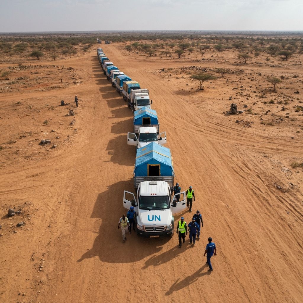 Humanitarian aid distribution